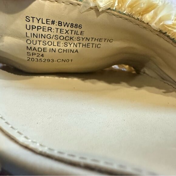 J.Crew Rainbow Raffia Woven mule Block heels Colorful sandals - Picture 12 of 13